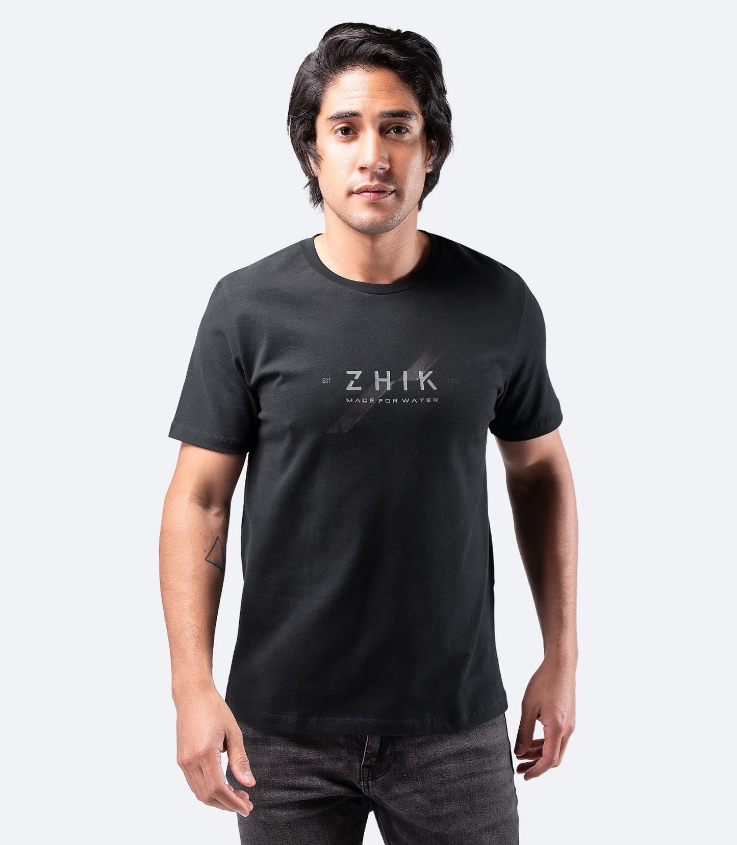 Slash Print Cotton T-Shirt
